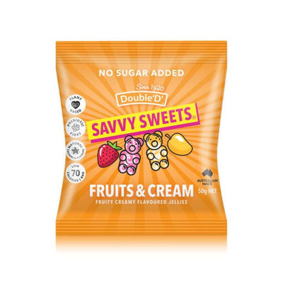 Savvy Sweets Fruits & Cream 50g