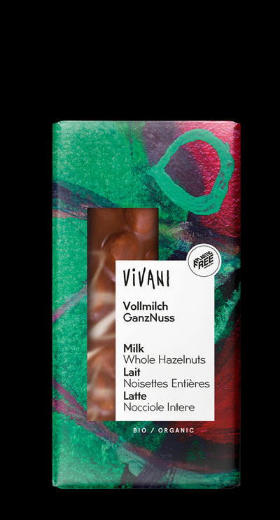 Milk Whole Hazelnut Chocolate Organic 100g