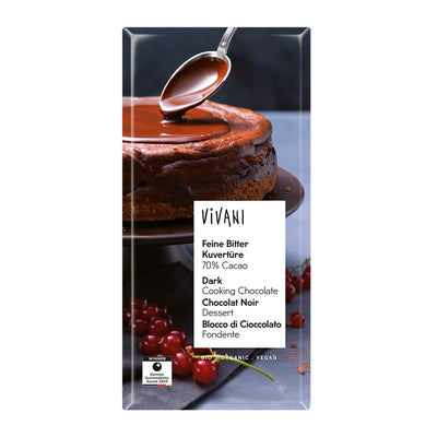 Dark Cooking Chocolate Vegan Organic 200g