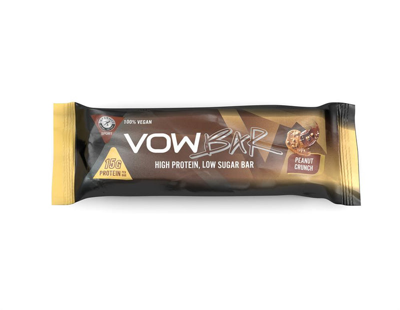 Vow Bar Peanut Crunch Vegan High-Protein Chocolate Snack 48g