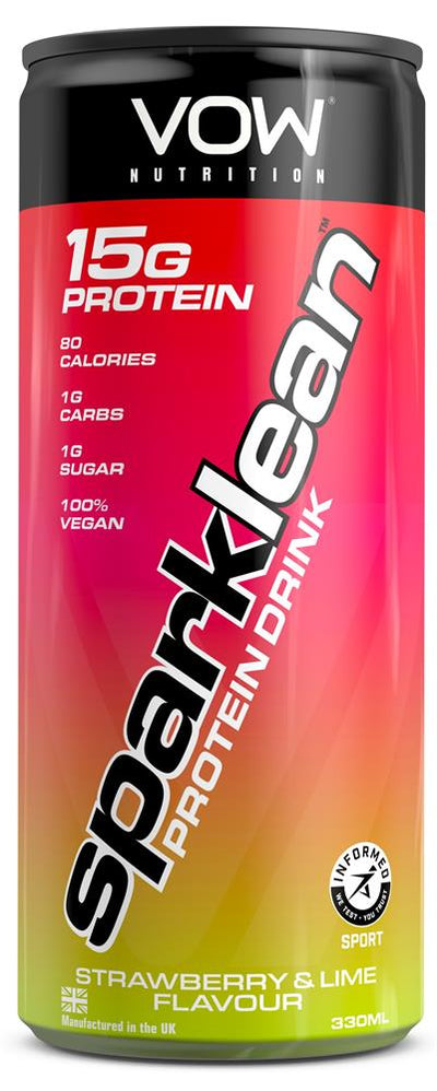 Sparklean Protein Drink - Strawberry & Lime 330ml