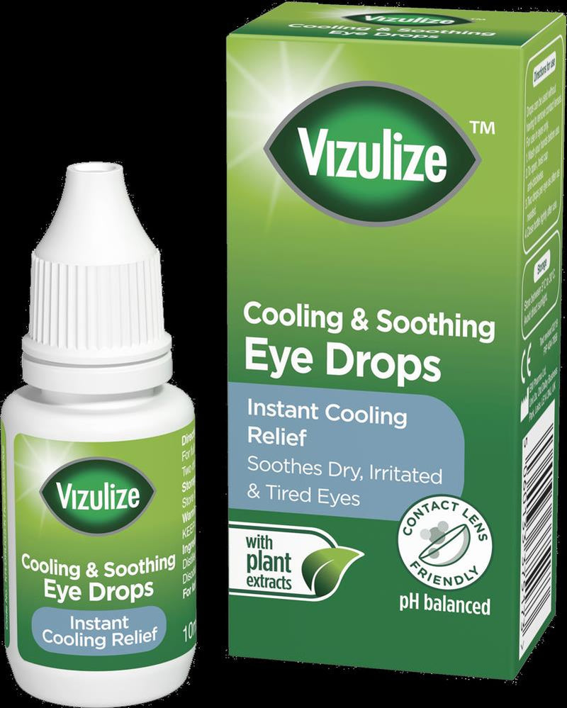 Instant Cooling Relief. Soothes Dry Irritated & Tired Eyes