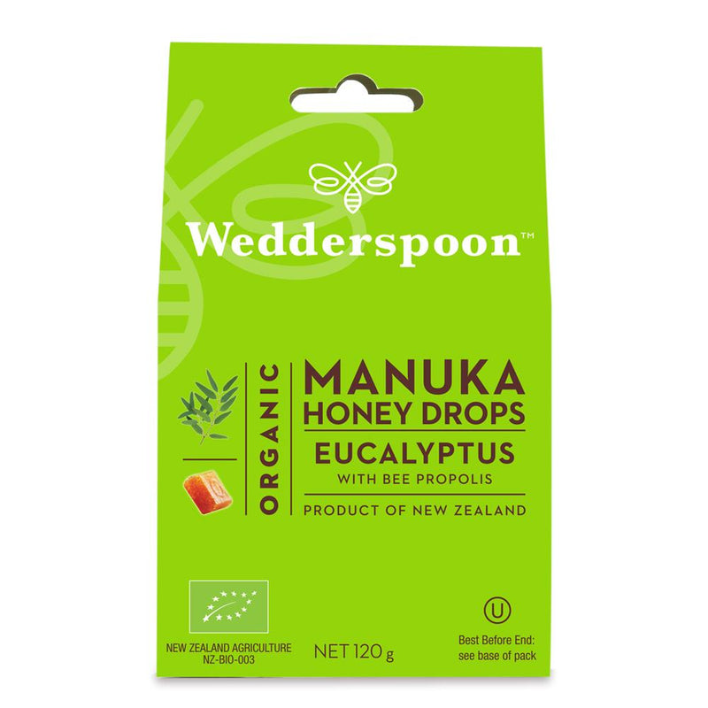 Organic Manuka Honey KFactor Drops Eucalyptus 120g