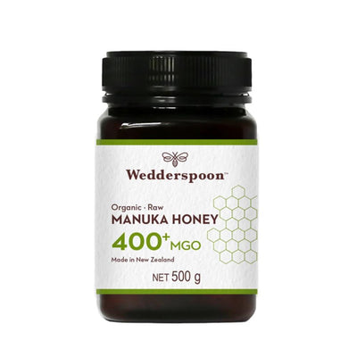 Wedderspoon MGO 400 Raw & Organic Manuka Honey 500g
