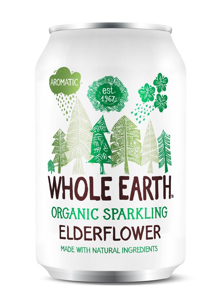 Whole Earth Lightly Sparkling Organic Elderflower 330ml