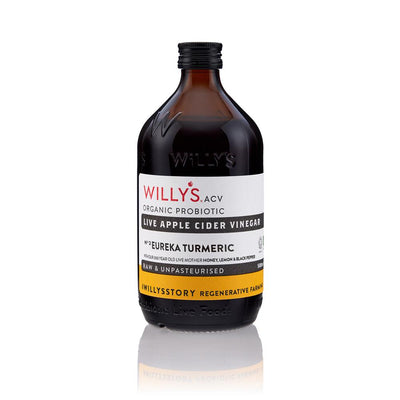 Willys eureka turmeric apple cider vinegar with the live mother