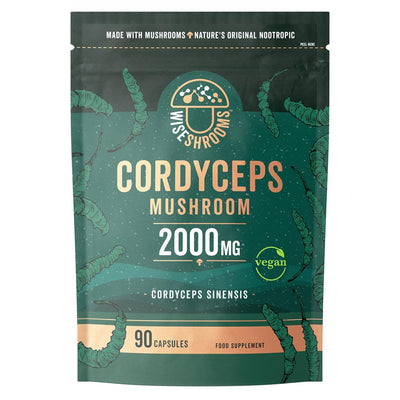 Wiseshrooms Cordyceps 2000mg - 90 Vegan Capsules