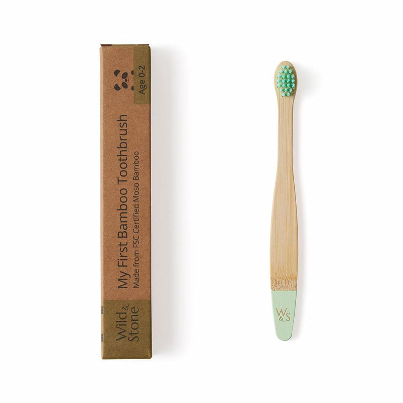 W&S Baby Bamboo Toothbrush - Single - Mint Green