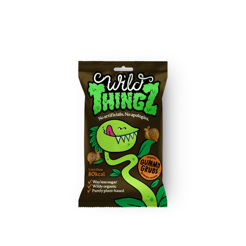 Wild Thingz Organic & Vegan Sweets Gummy Grubs 25g