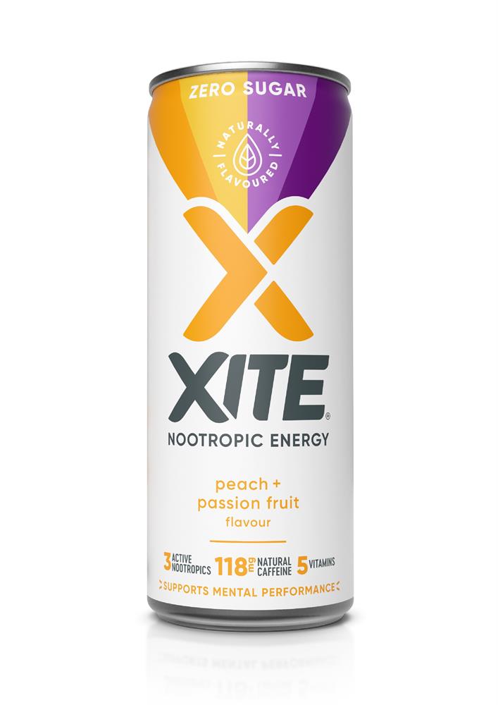 XITE Focus Energy Peach and Passionfruit 330ml