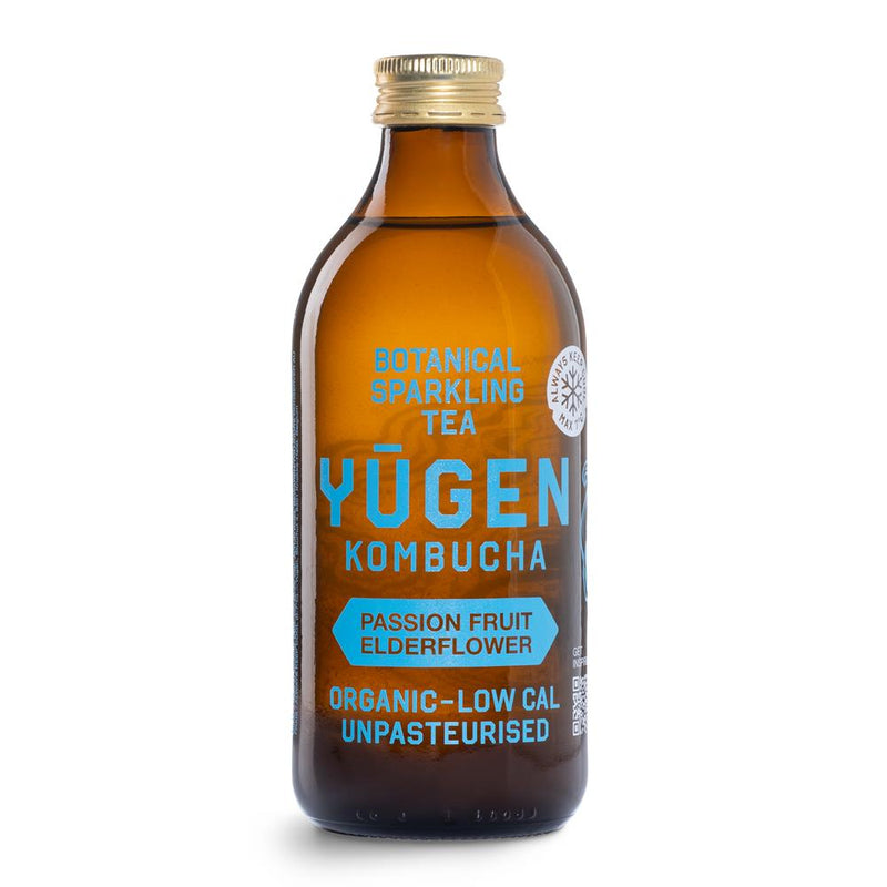 Yugen Kombucha Organic Passionfruit Elderflower 325ml Bottle