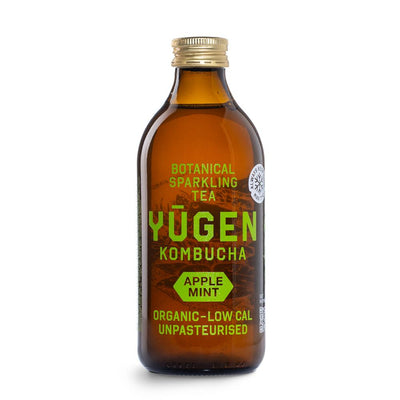 Yugen Kombucha Organic Apple Mint 325ml Bottle