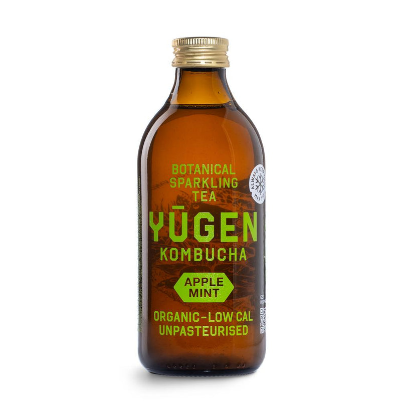 Yugen Kombucha Organic Apple Mint 325ml Bottle