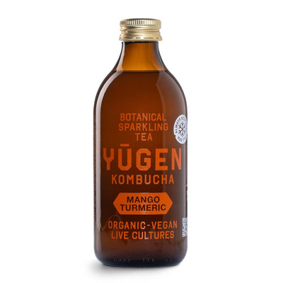 Yugen Kombucha Organic Mango Turmeric 325ml Bottle