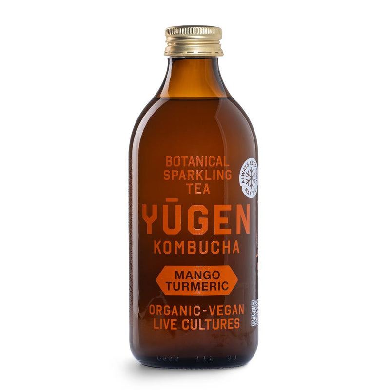 Yugen Kombucha Organic Mango Turmeric 325ml Bottle