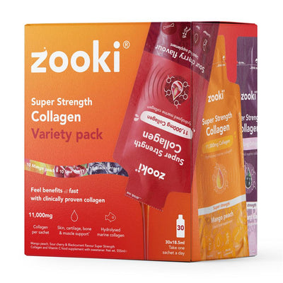 Super Strength Marine Collagen Variety Pack - 30x18.5ml sachets
