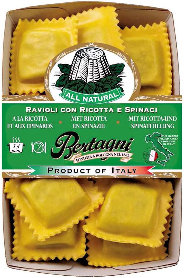 Bertagni Ravioli Ricotta and Spinach Filling (250g)