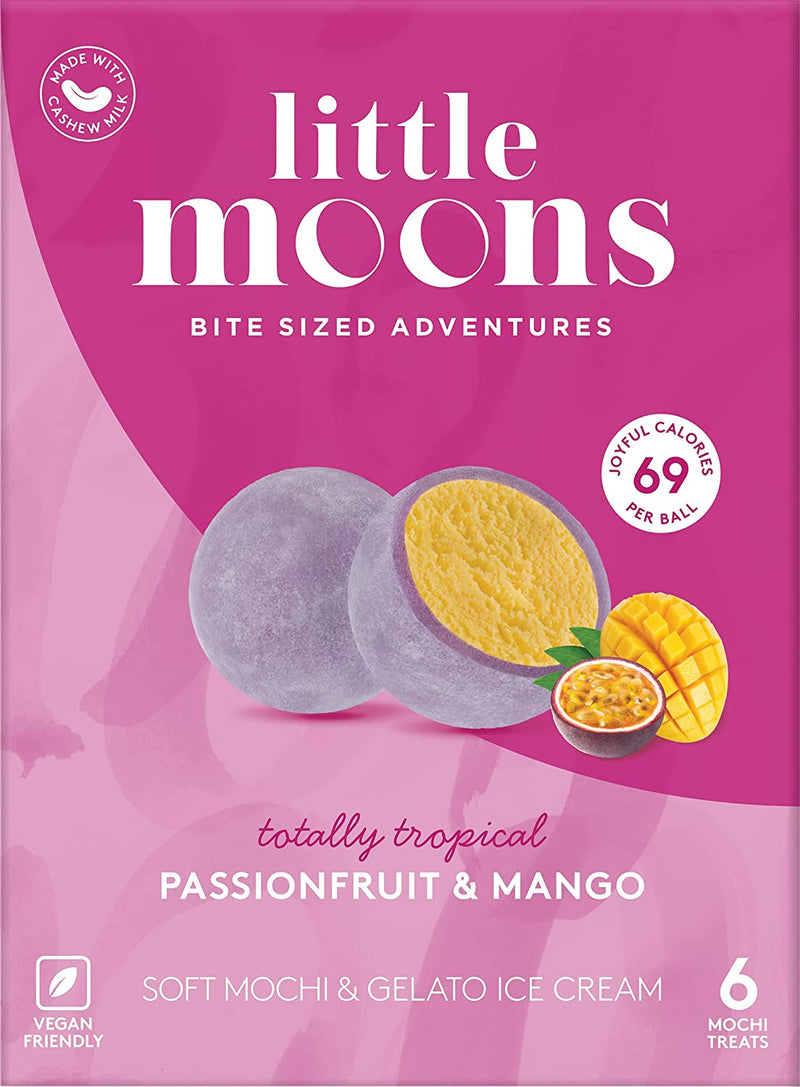 Little Moons Mochi Ice Cream, Tropical Passionfruit and Mango