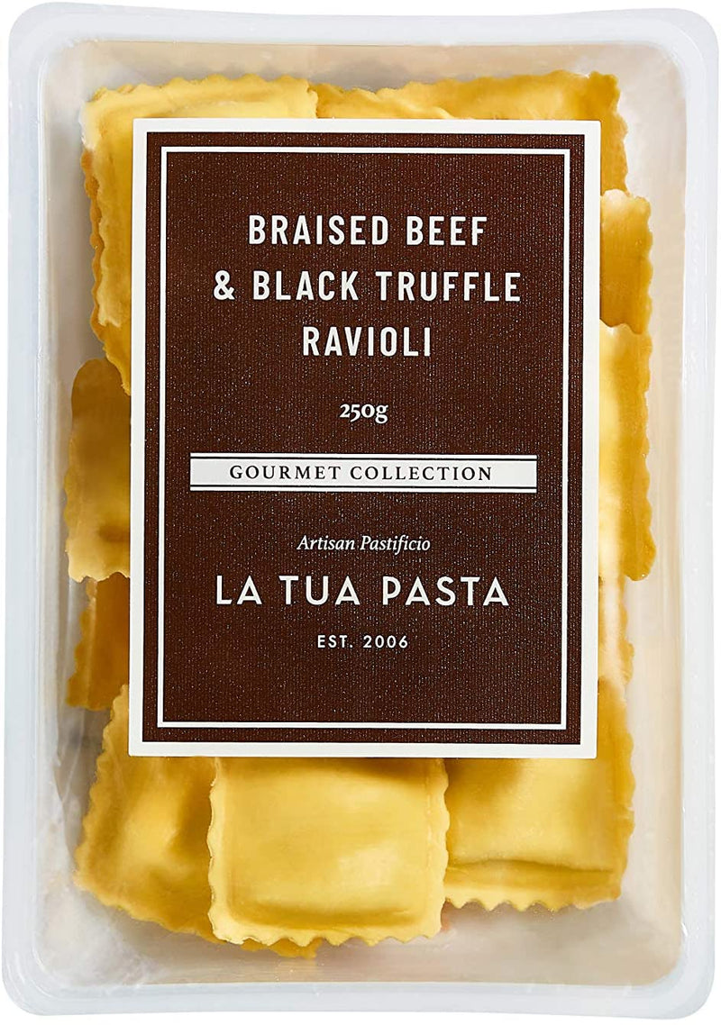 La Tua Pasta Ravioli Braised Beef & Black Truffle (250g)