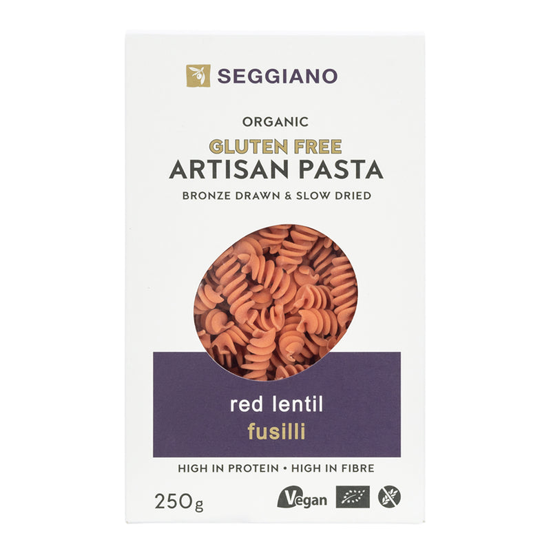 Organic Gluten Free Red Lentil Fusilli (250g)