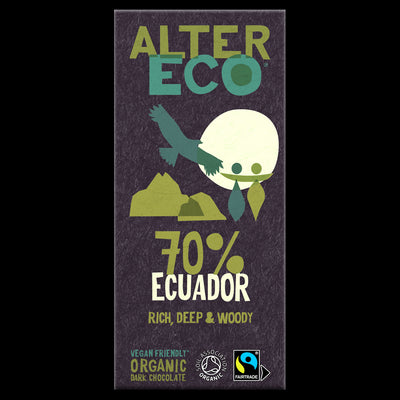 AlterEco Dark Chocolate 70% Ecuador 100g