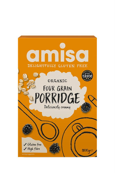 Amisa Organic Gluten Free Four Grain Porridge 300g