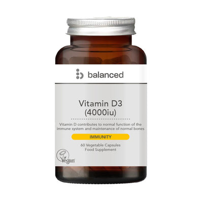 Vitamin D3 4000iu 60 Veggie Caps - Reusable Bottle