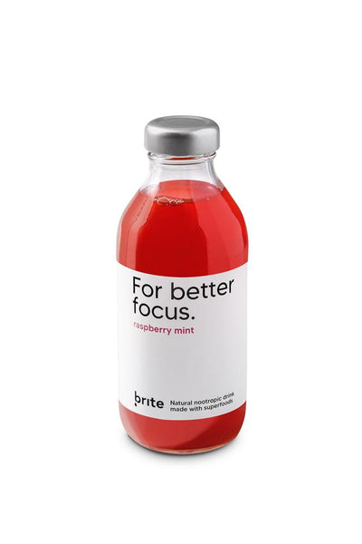 Brite For Better Focus - Raspberry Mint. 12x330ml.