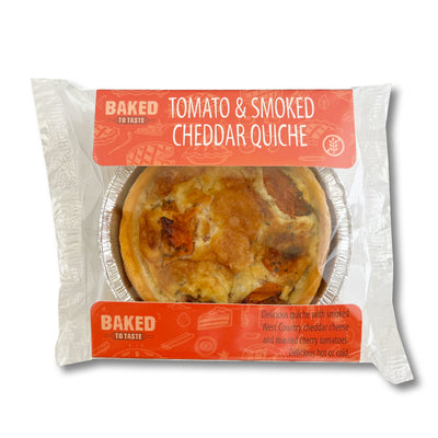 Gluten Free Smoked Mature Cheddar & Tomato Quiche 170g