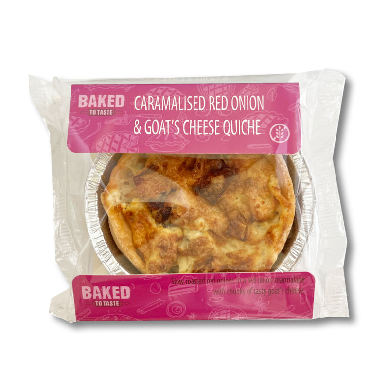 Caramalised Red Onion & Goats Cheese Quiche 165g