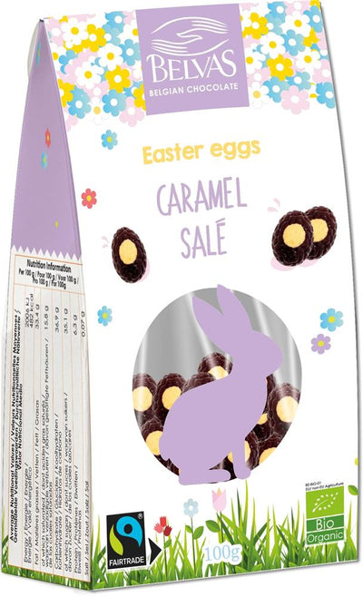 Organic Salted Caramel Chocolate Easter Eggs 100g