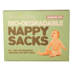 Bio-degradable Nappy Sacks, Fragrance Free 60's
