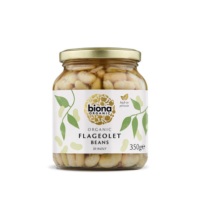 Organic Flageolet Beans - in Glass Jars 350g