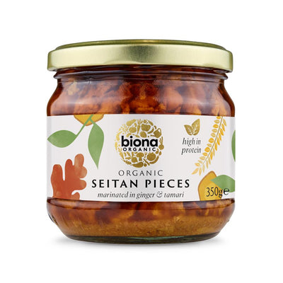 Organic Seitan Pieces marinated in ginger and soya sauce 350g