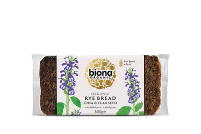 Organic Rye Bread with Chia & Flax Seed 500g