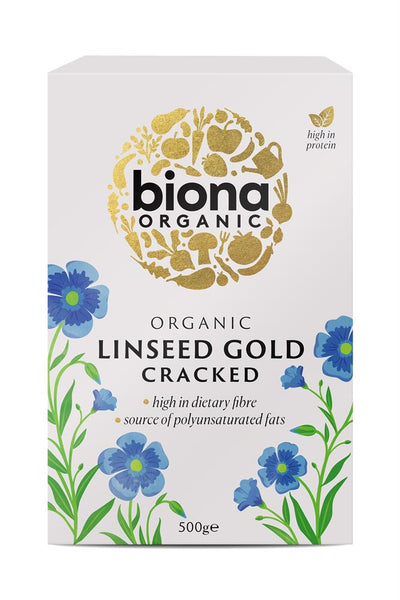 Organic Cracked Linseed Gold 500g