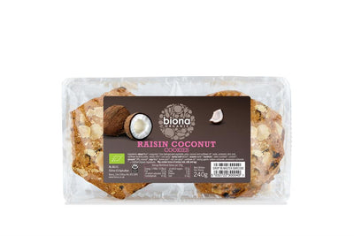 Organic Raisin & Coconut Cookies 240g