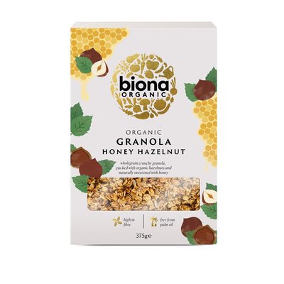Organic Honey Hazel Crunchy Granola - No added sugar 375g