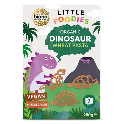 Biona Little Foodies - Whole Wheat Dinosaurs Organic 250g