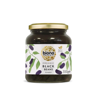 Organic Black Beans in Glass Jars 350g