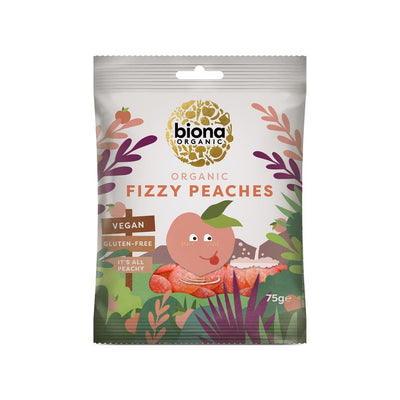 Organic Vegan Fizzy Peaches 75g