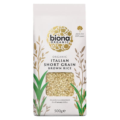 Biona Organic Italian Rice - Brown - Short Grain 500g