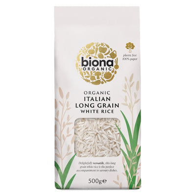 Biona Long Grain Italian White Rice Organic 500g