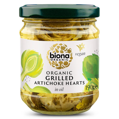 Biona Grilled Artichoke Quarters Organic 190g