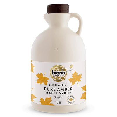 Biona Organic Pure Maple Syrup Amber Grade A 1L