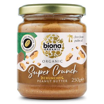 Biona Hi Oleic Super Crunch Peanut Butter Organic 250g