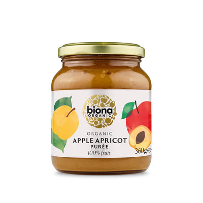 Organic Apple & Apricot Puree - No added sugar 360g