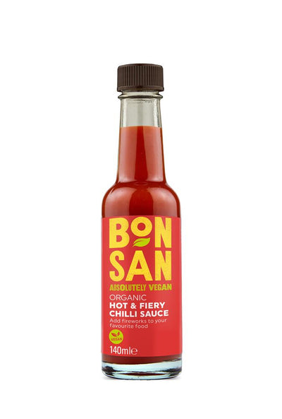 Organic Vegan Hot & Fiery Chilli Sauce 140ml