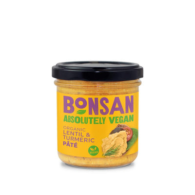 Bonsan Organic Vegan Lentil & Turmeric Pate 140g
