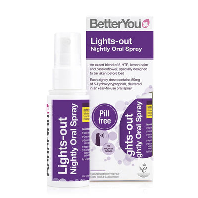 BetterYou Lights-Out 5HTP Nightly Oral Spray 50mg